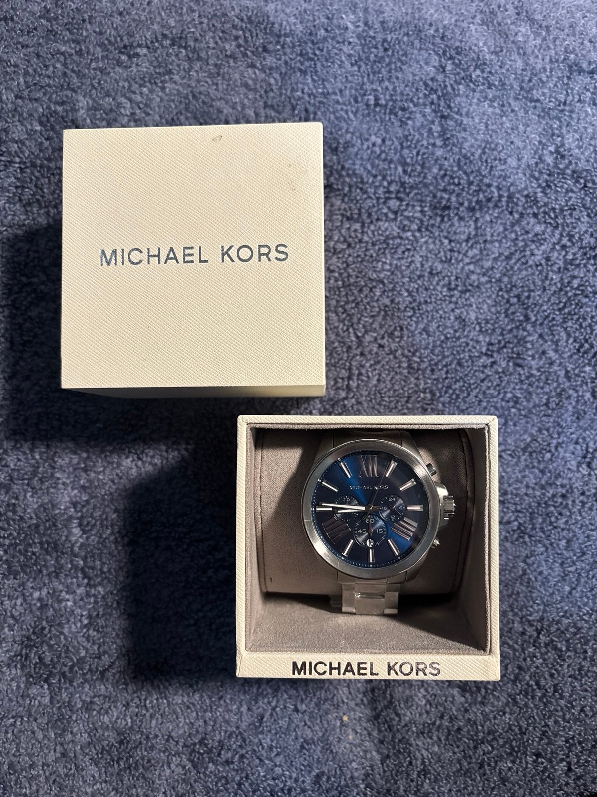 Michael Kors Mens Wren Silver Stainless Steel Watch