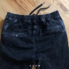 Black Acid Wash Zanerobe Joggers