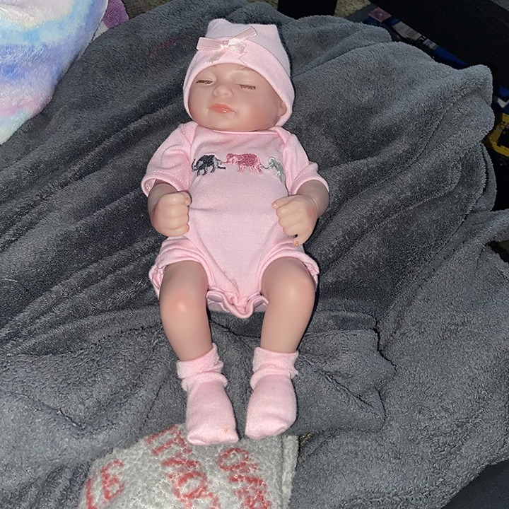 Reborn Baby Doll Realistic Silicone Vinyl Baby Girl 10 inch Lifelike Doll