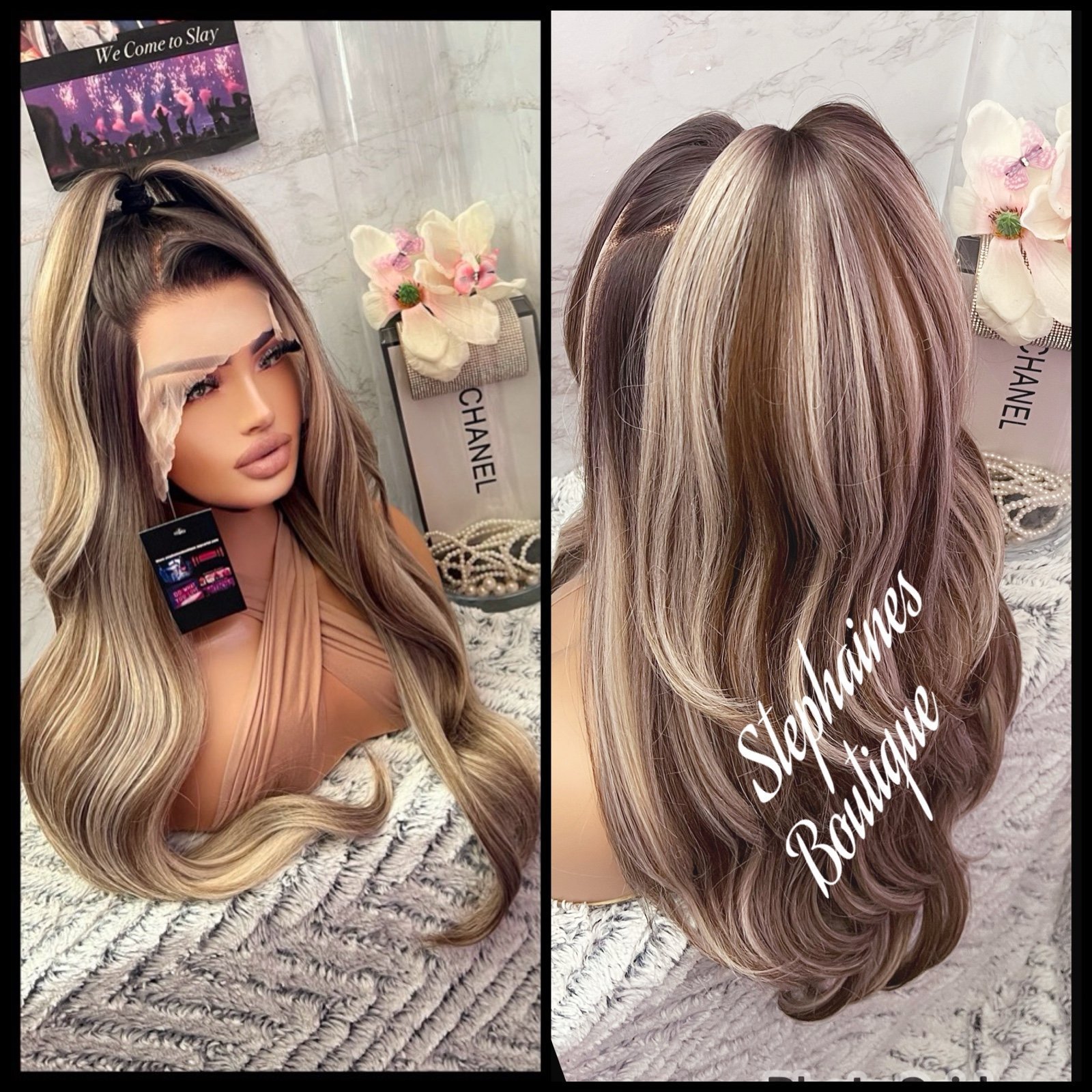 Human Hair Blended Lace Front Wig