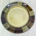Pfaltzgraff TAOS Gray Red Tan Blocks Cream Center Earthenware Salad Plate Set 4