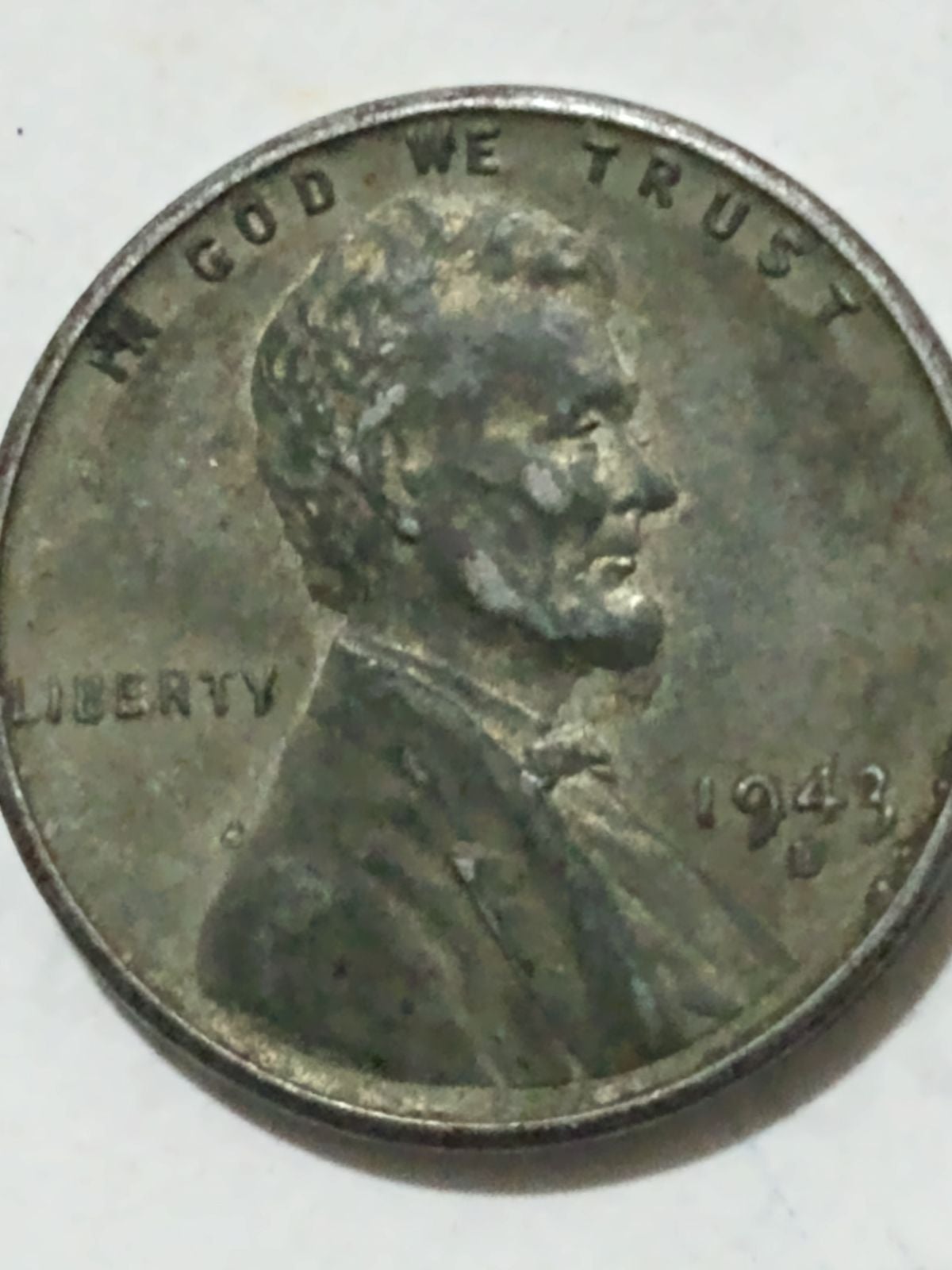1943 d repunched mintmark error Penny