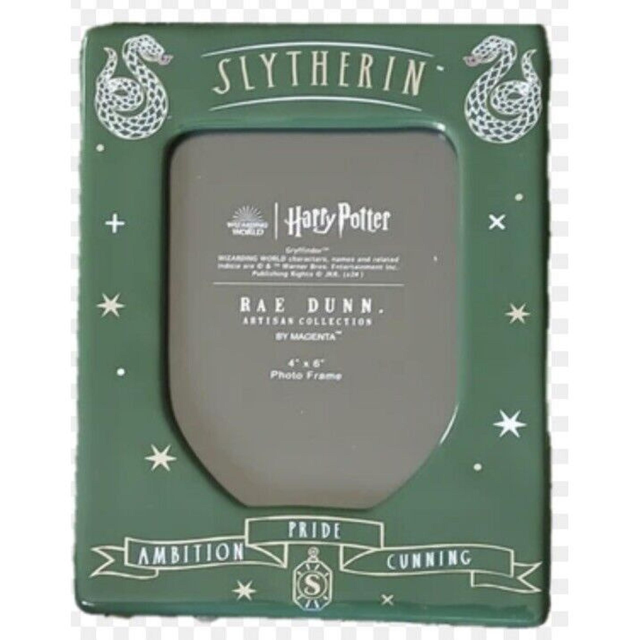 New Rae Dunn Harry Potter Picture Frame Slytherin Green 4x6 Photo Size 6x8 Frame