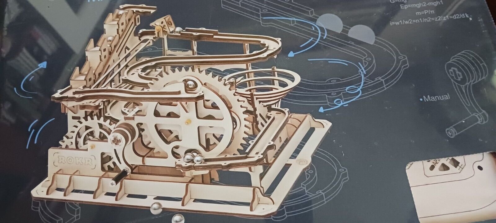 ROKR 3D Puzzles for Adults or kids 14 y and older, Wooden Marble Run