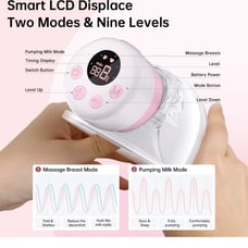 Breast Pump,Double Wearable Breast Pump,Electric Hands Free Breast Pumps with 2