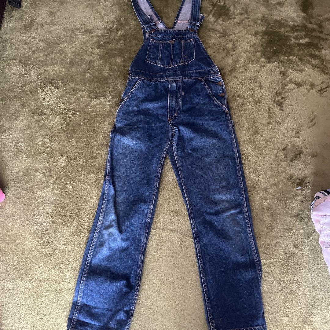 Denim Blue Overalls with Suspenders