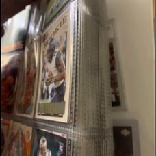 Binder of Sports Cards Rookies and Inserts