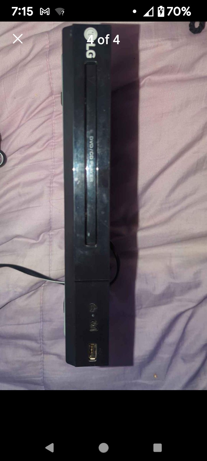 LG Blu-ray and DVD player