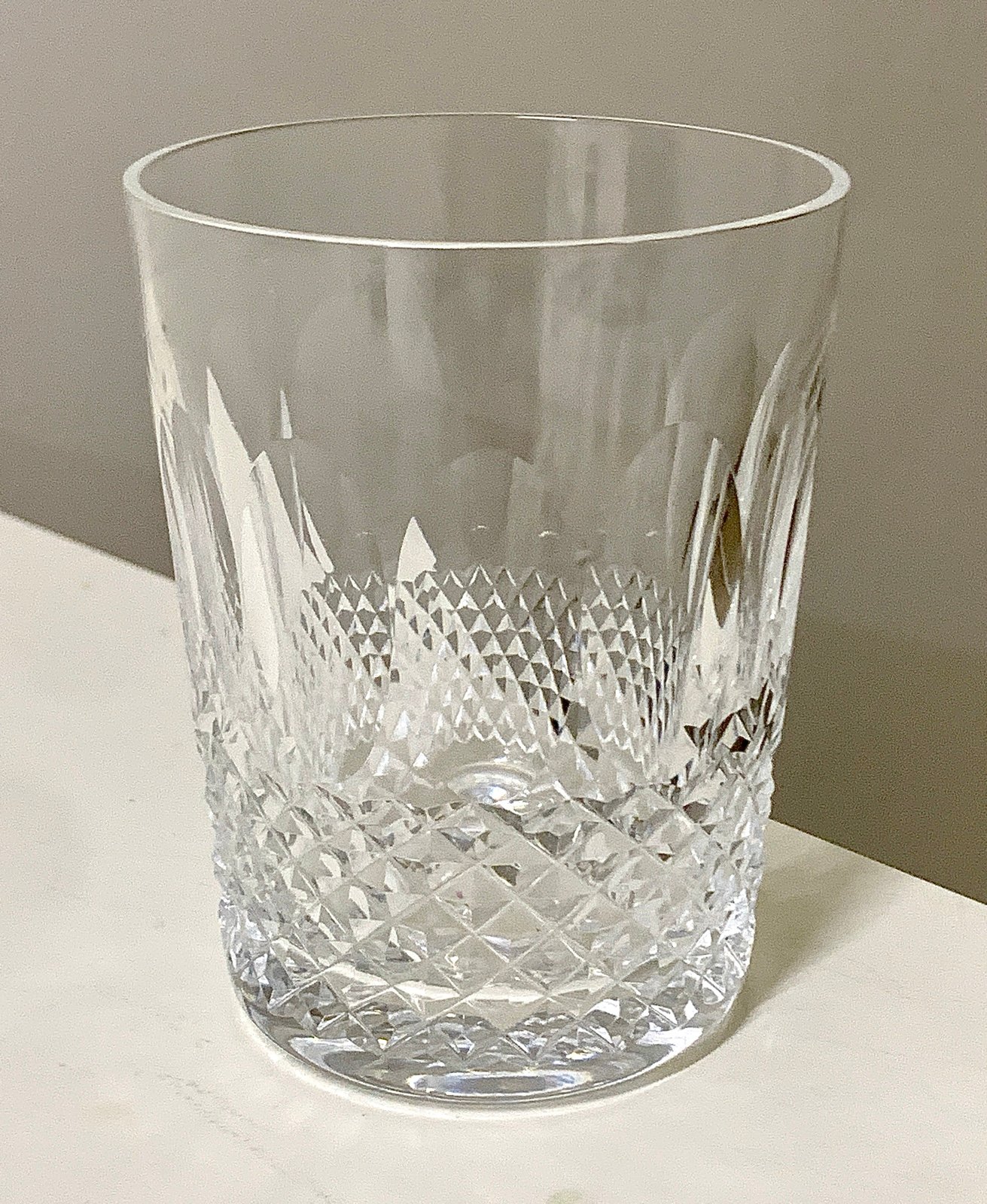 Vtg Discontinued Waterford Lead Crystal Colleen Double Old Fashioned Glass