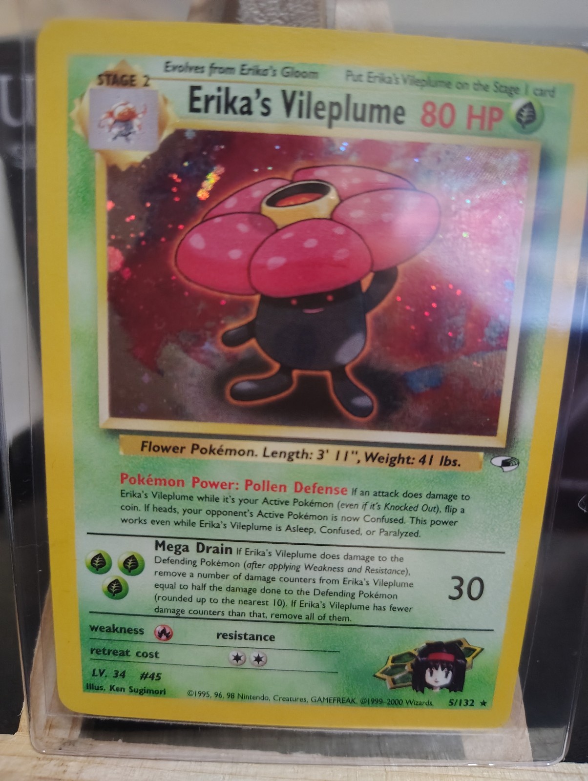 Pokemon erika's vileplume And Victrerbell Jungle Holo