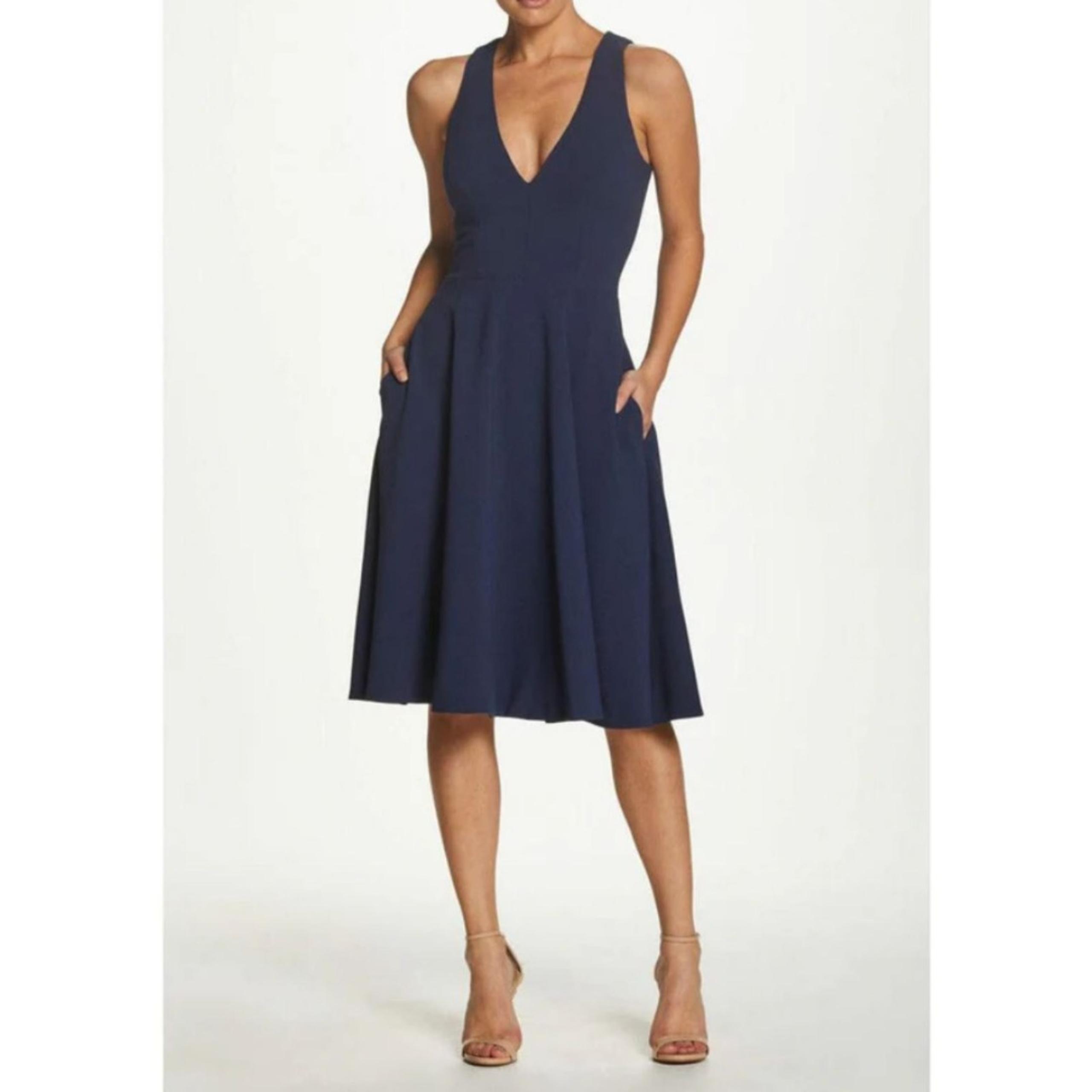 Dress The Population Women's Size L Midnight Blue Catalina Dress NWT