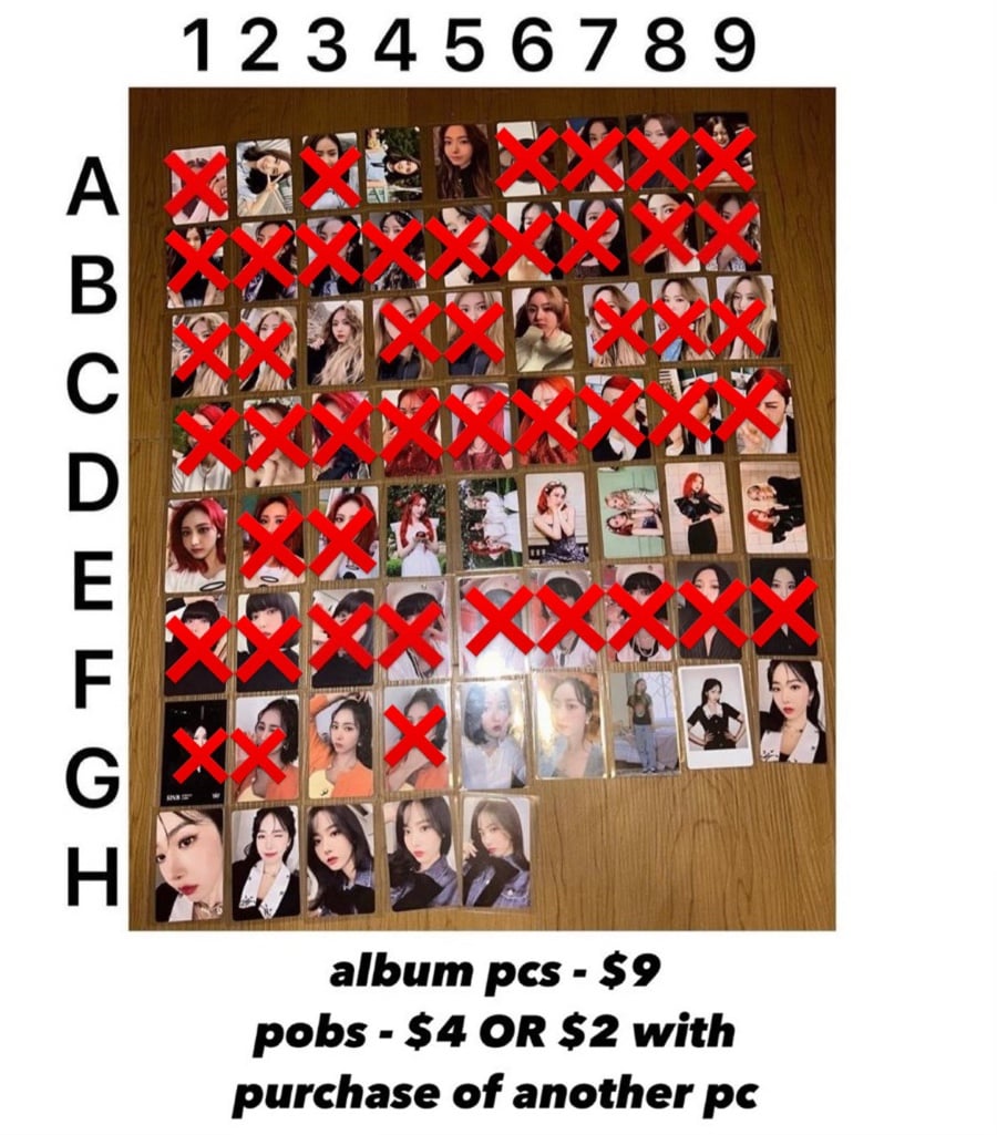 GFRIEND/VIVIZ SinB Photocard Lot [DO NO BUY LISTING]