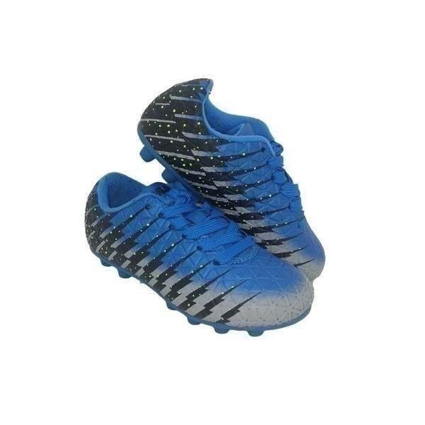 Vizari Bolt FG Boys Pre-owned BlueSilver/Black Soccer Cleats - sz. 8C