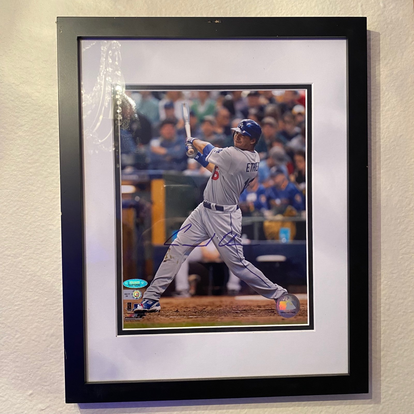 Los Angeles Dodgers Andre Ethier Rafael Furcal 8x10 Autographed Framed Photos