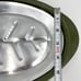 Vintage Steak Meat Serving Plates Set of 4 Aluminum Tray With Plastic Holder MCM