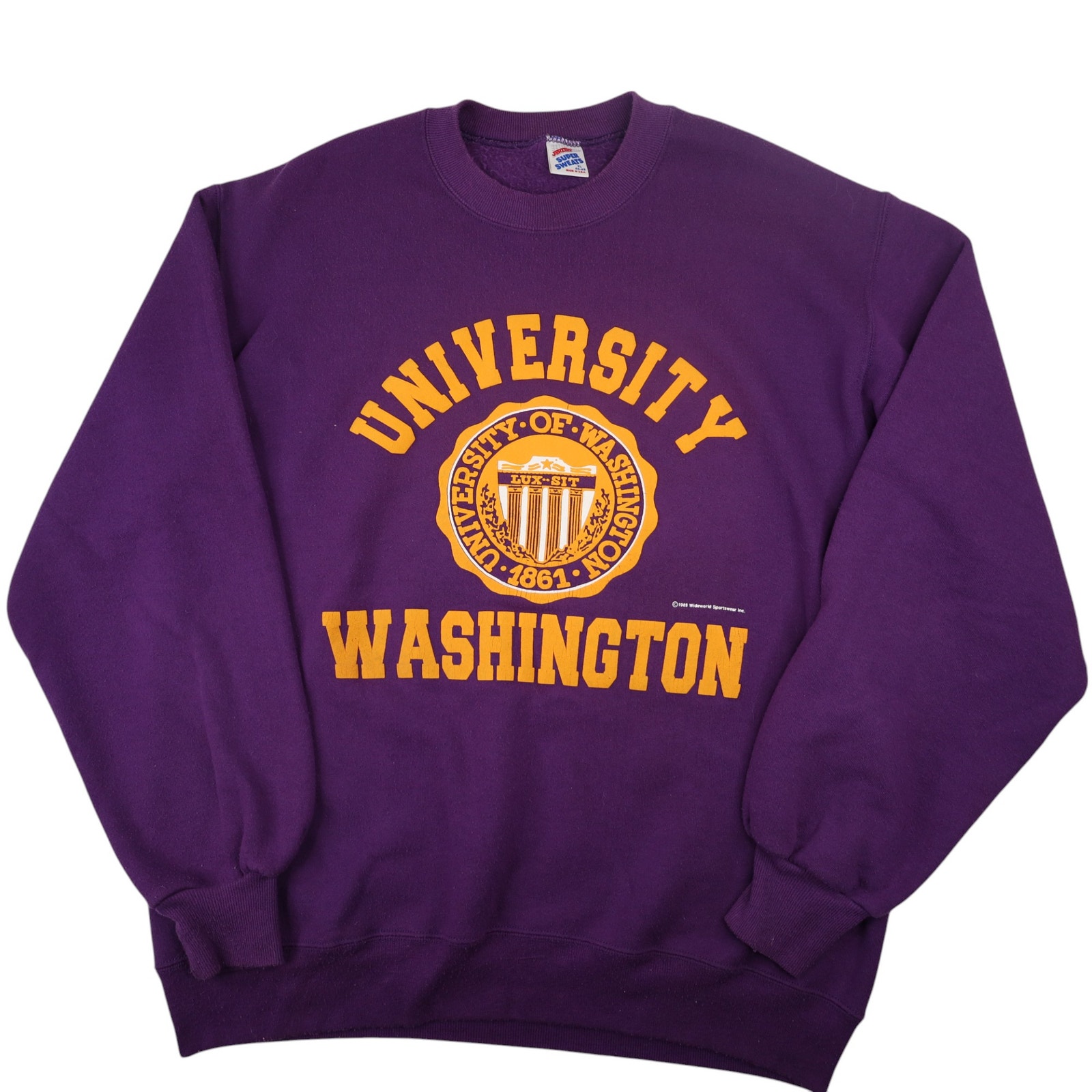 Vintage 80s Jerzees University of Washington Graphic Sweatshirt