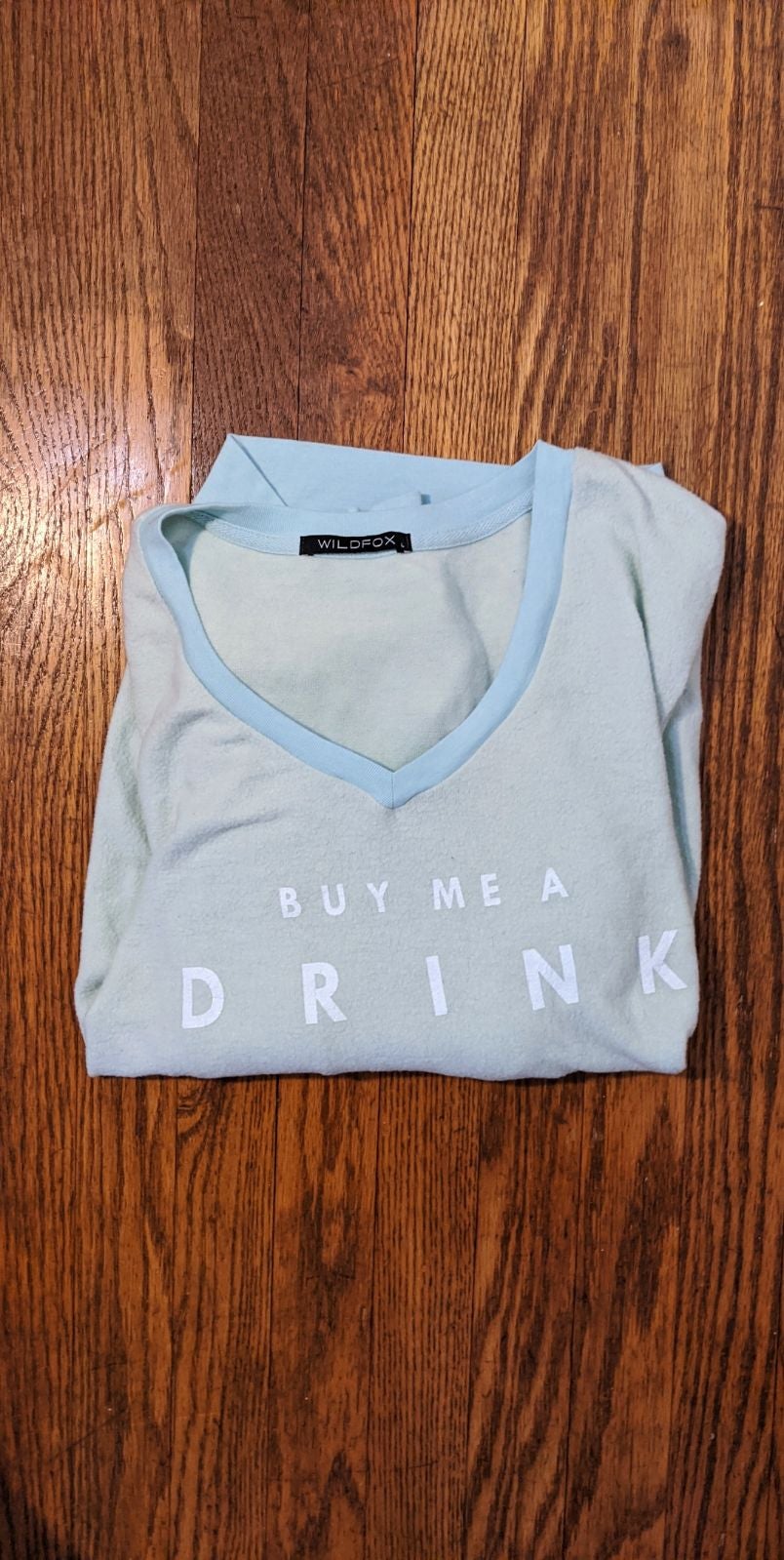 Wildfox Buy Me a Drink V neck sweater
