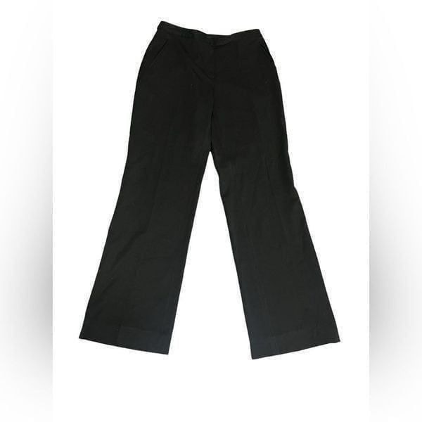 Women’s ST JOHN SPORT black business casual classic trouser straight leg pants