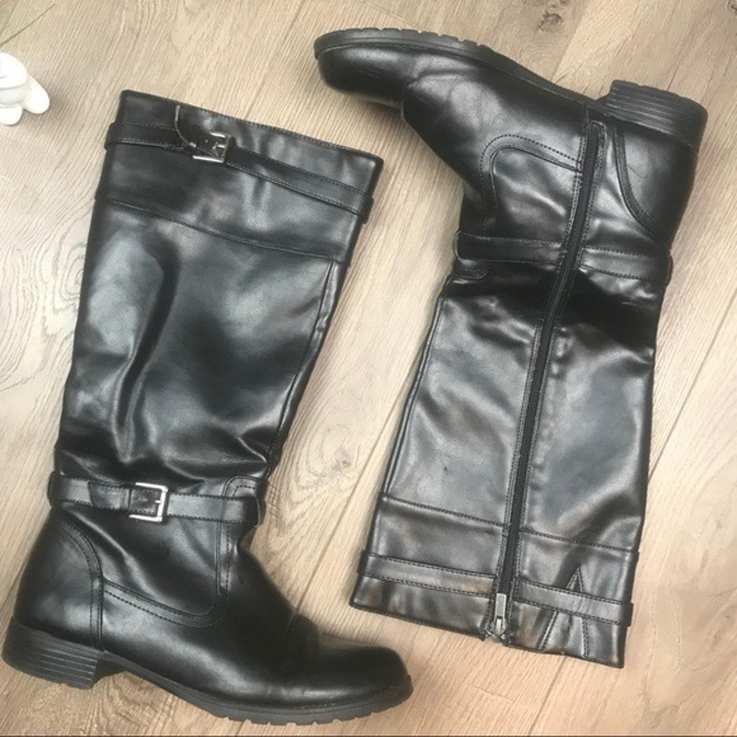 CHAPS Chaya Tall Riding Boots Black