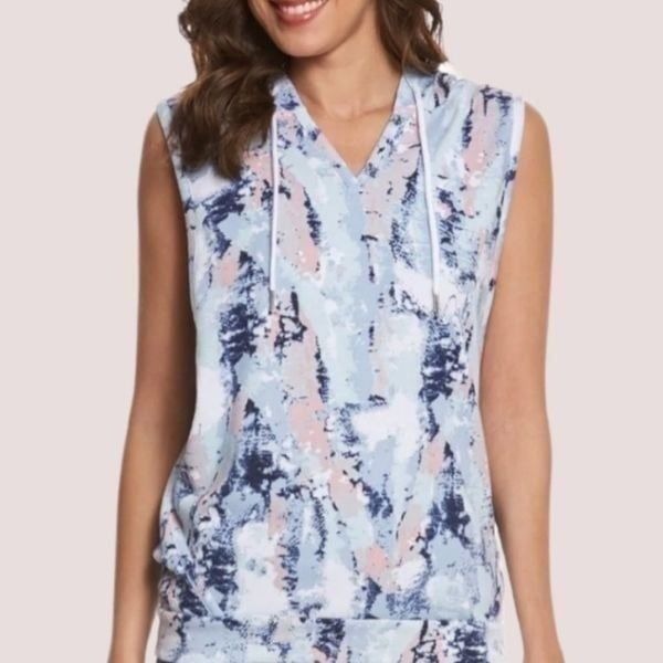 Threads 4 Thought Sleeveless Tie Dye Hoodie