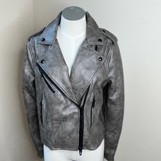 EUC BLANK NYC Jacket Faux Leather Medium Motorcycle