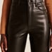 Abercrombie Vegan Leather Ankle Pants