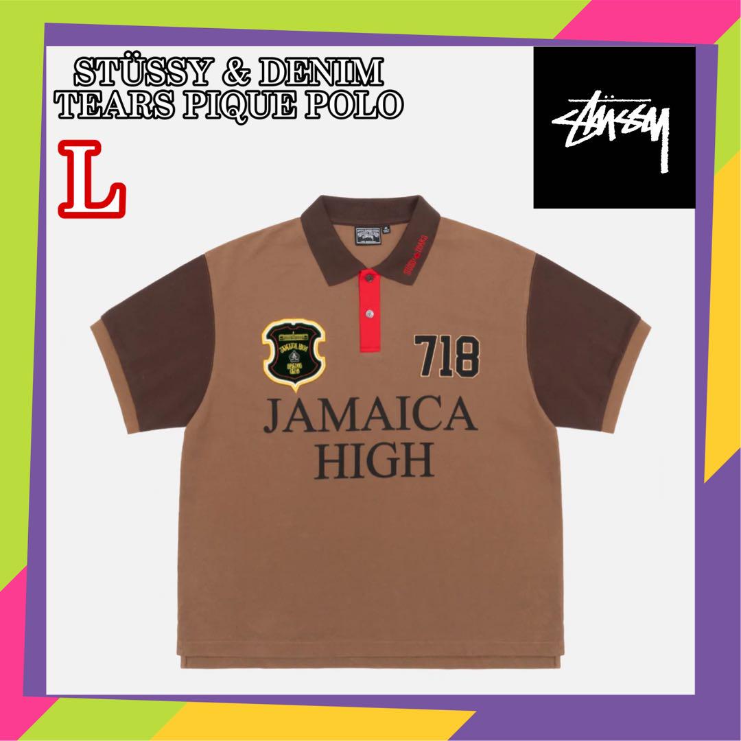 STÜSSY & DENIM TEARS PIQUE POLO L