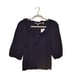 ANTHROPOLOGIE NEW 98 Knitted & Knotted Navy Ruffle Trim Cardigan Medium