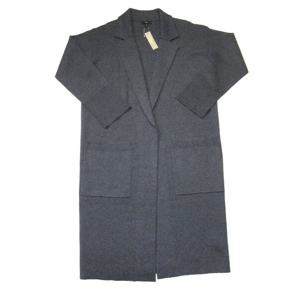 NWT J.Crew Ella in Heather Charcoal Open-Front Sweater Blazer Cardigan XS 178