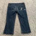 vintage 90s semi low rise skull grunge jeans
