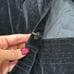 Vintage Y2K Black Velour Vest With Double Gold Buttons Size Large/XL