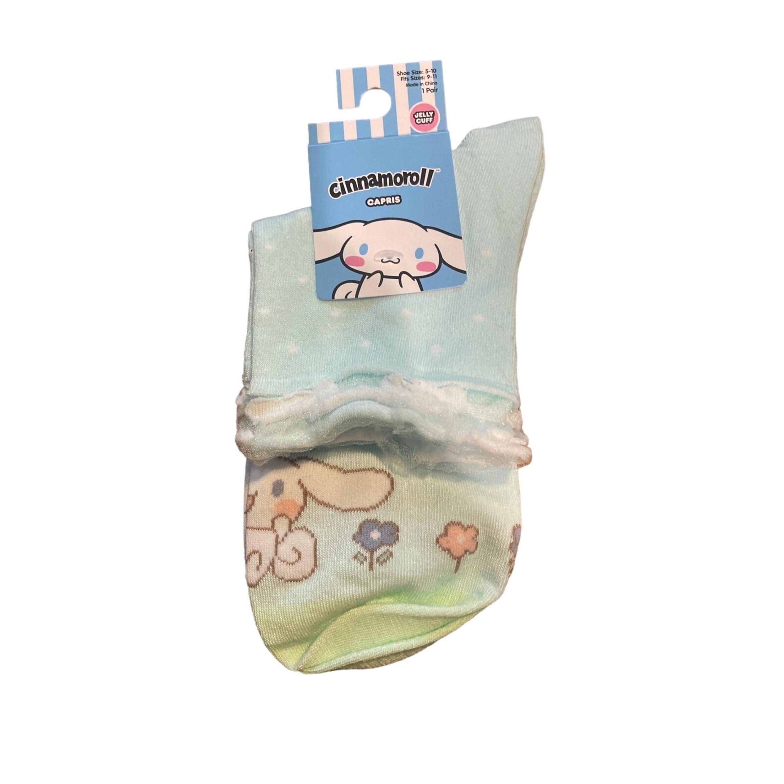 Blue cinnamon roll socks NWT