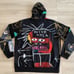 Members Only Jean Michel Basquiat Motor Area Black Hoodie Mens Size Large