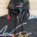 Members Only Jean Michel Basquiat Motor Area Black Hoodie Mens Size Large