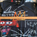 Members Only Jean Michel Basquiat Motor Area Black Hoodie Mens Size Large