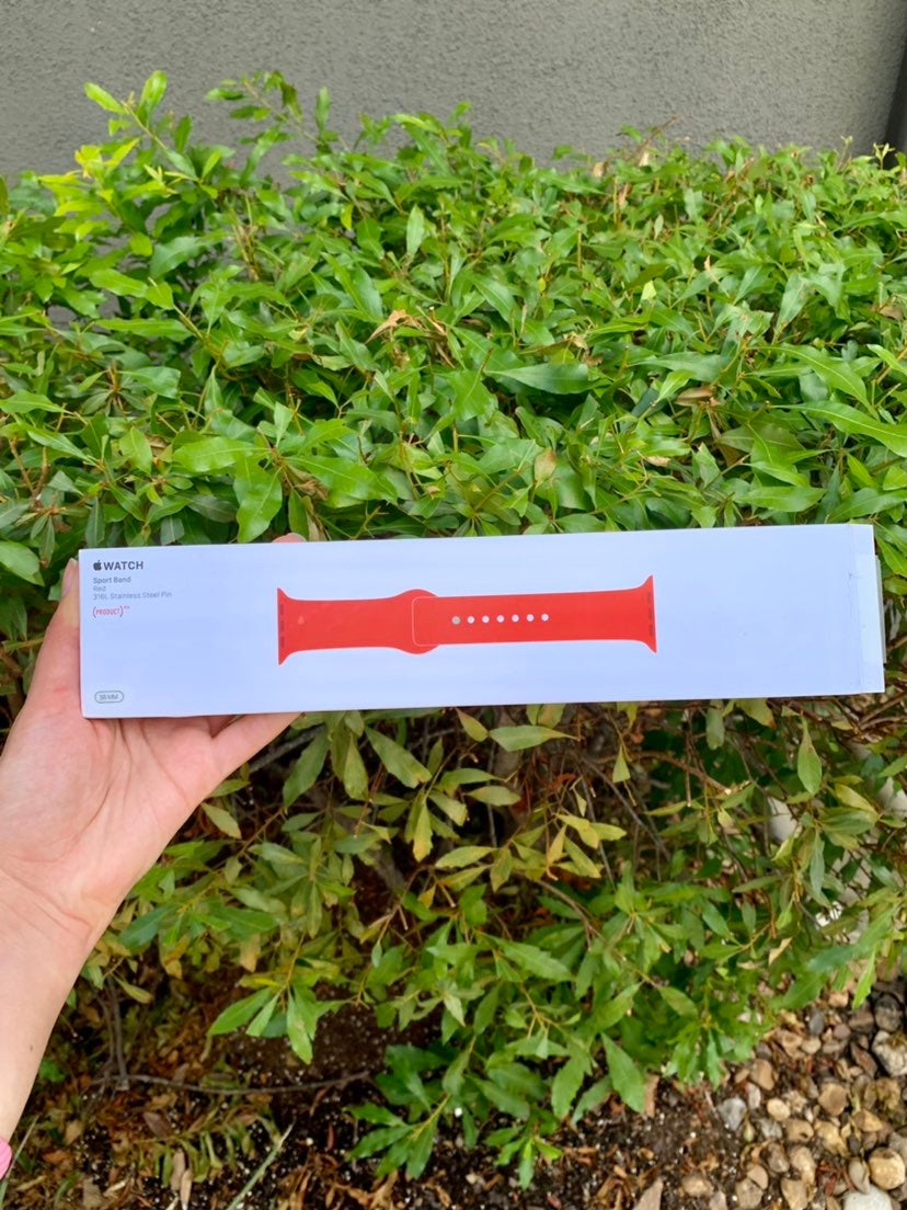 Red apple watch band 38 40mm
