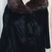 Vintage ILGWU VELVET FAUX MINK COAT SIZE MEDIUM