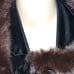 Vintage ILGWU VELVET FAUX MINK COAT SIZE MEDIUM