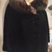 Vintage ILGWU VELVET FAUX MINK COAT SIZE MEDIUM