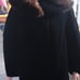 Vintage ILGWU VELVET FAUX MINK COAT SIZE MEDIUM