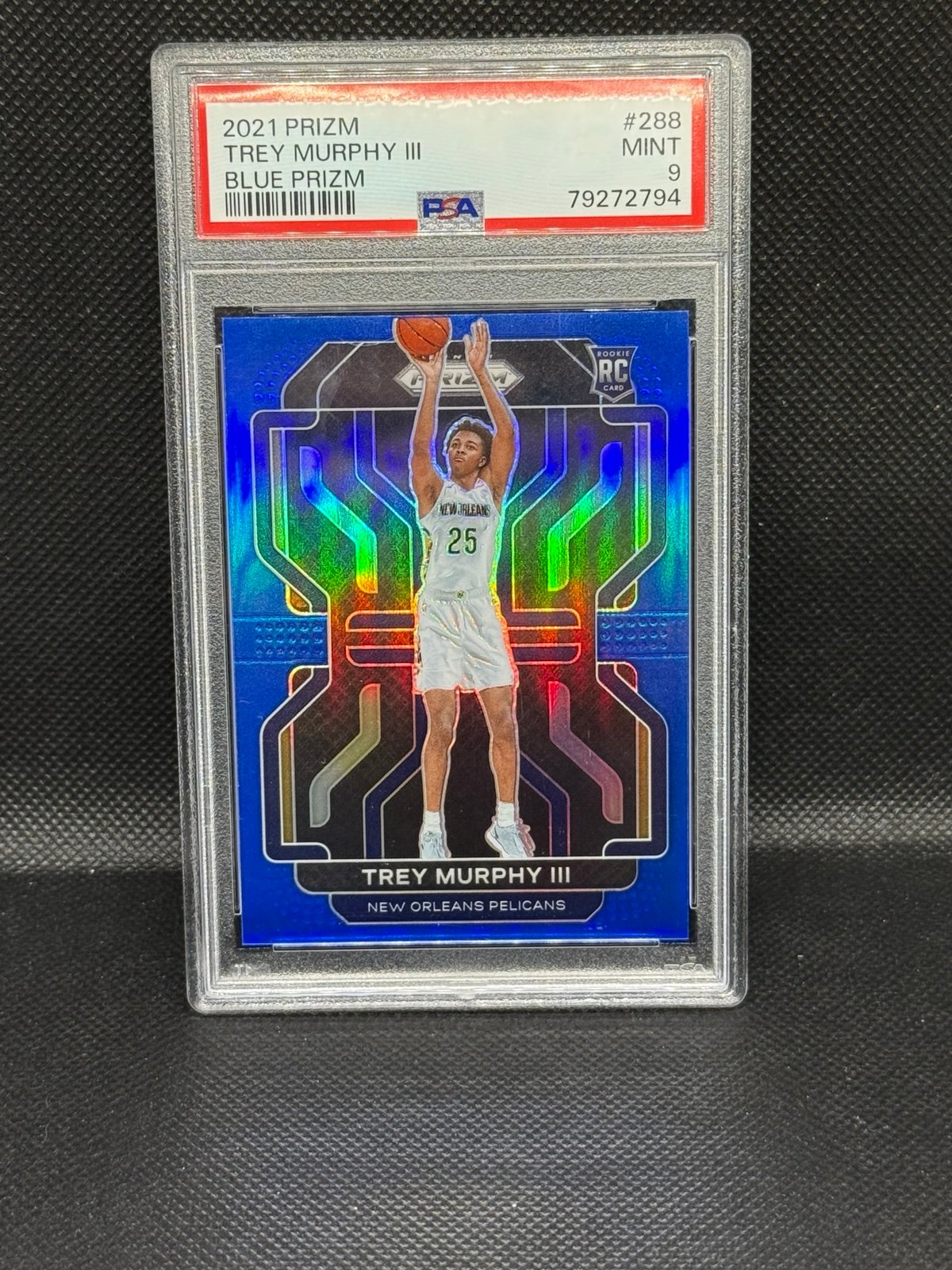 Trey Murphy lll 2021-22 Prizm Rc blue /199 PSA 9