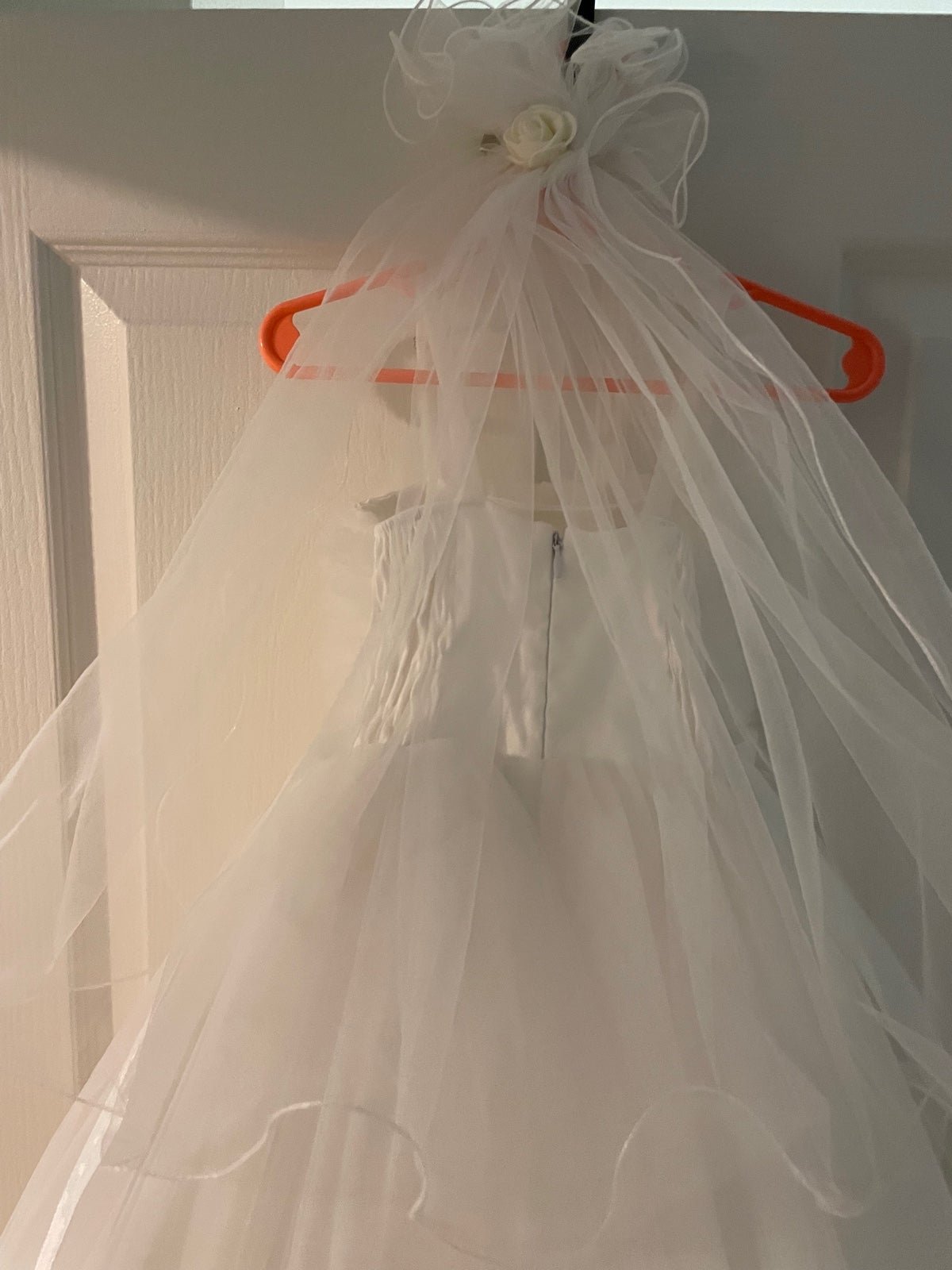 Bridal Wedding kids dress with veil