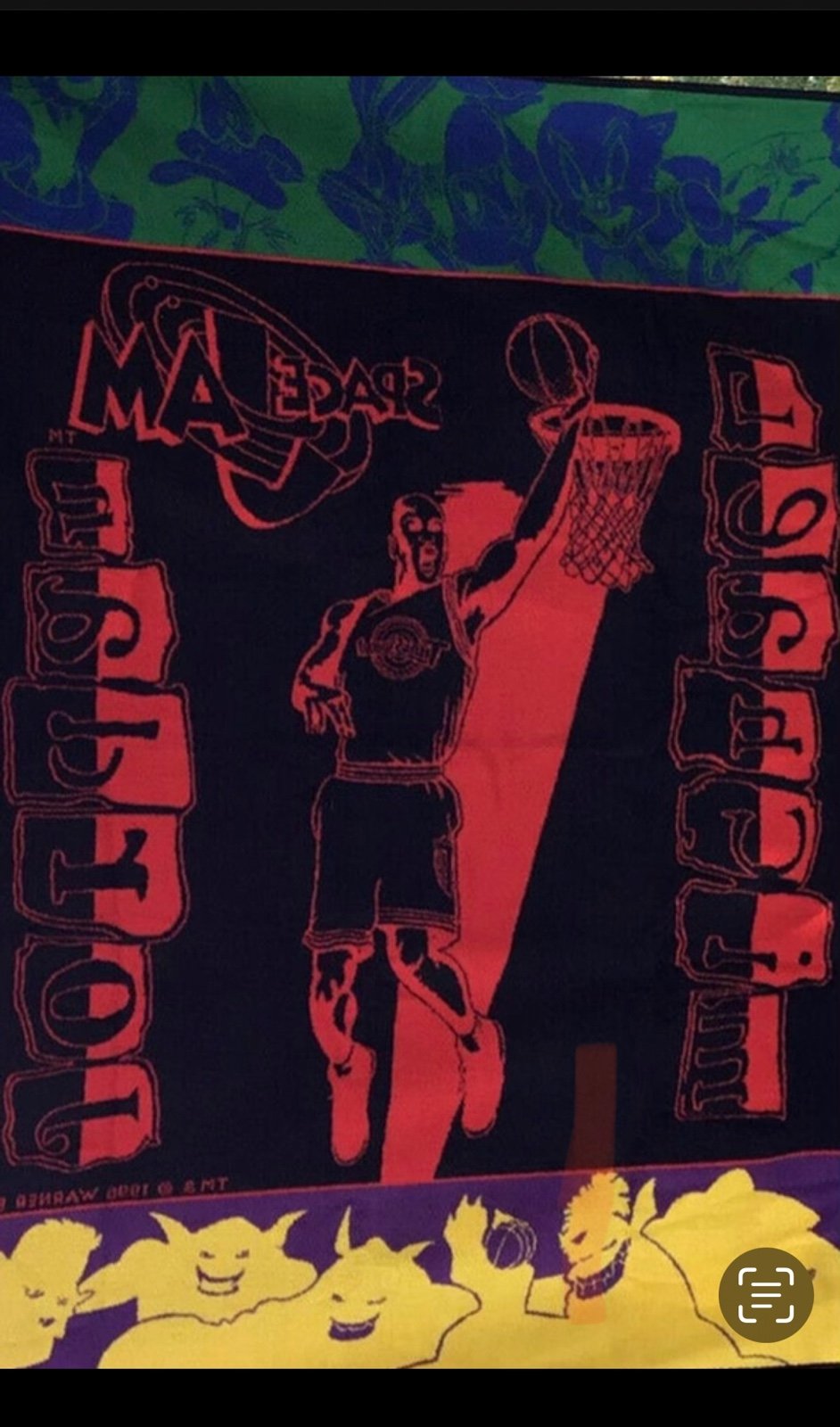 Michael Jordan Space Jam 1996 Blanket