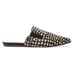JENNI KAYNE GENUINE CALF HAIR MULE SLIP ON FLATS IN BLACK HONEY GIRAFFE 6 NWOB