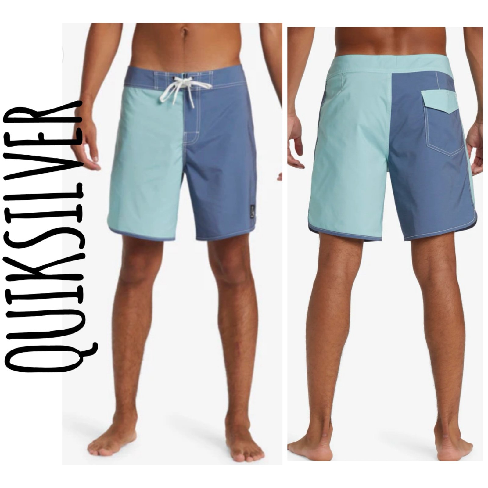 Quiksilver Men's Original Scallop Jester 18 Boardshorts Size 34 NWT