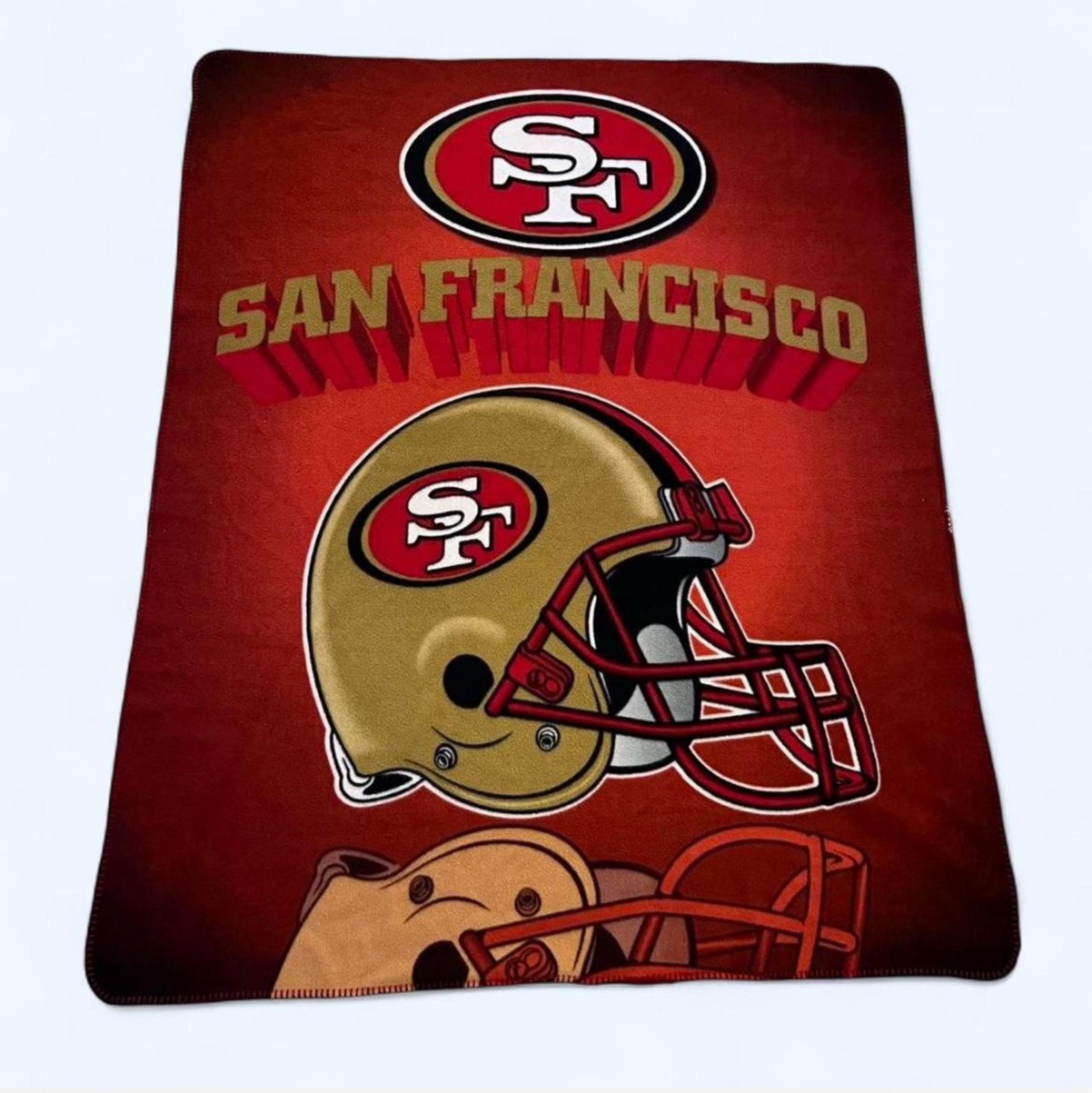 NFL San Francisco 49ers Fleece Throw 47 x 58 Inches - The Northwest Company