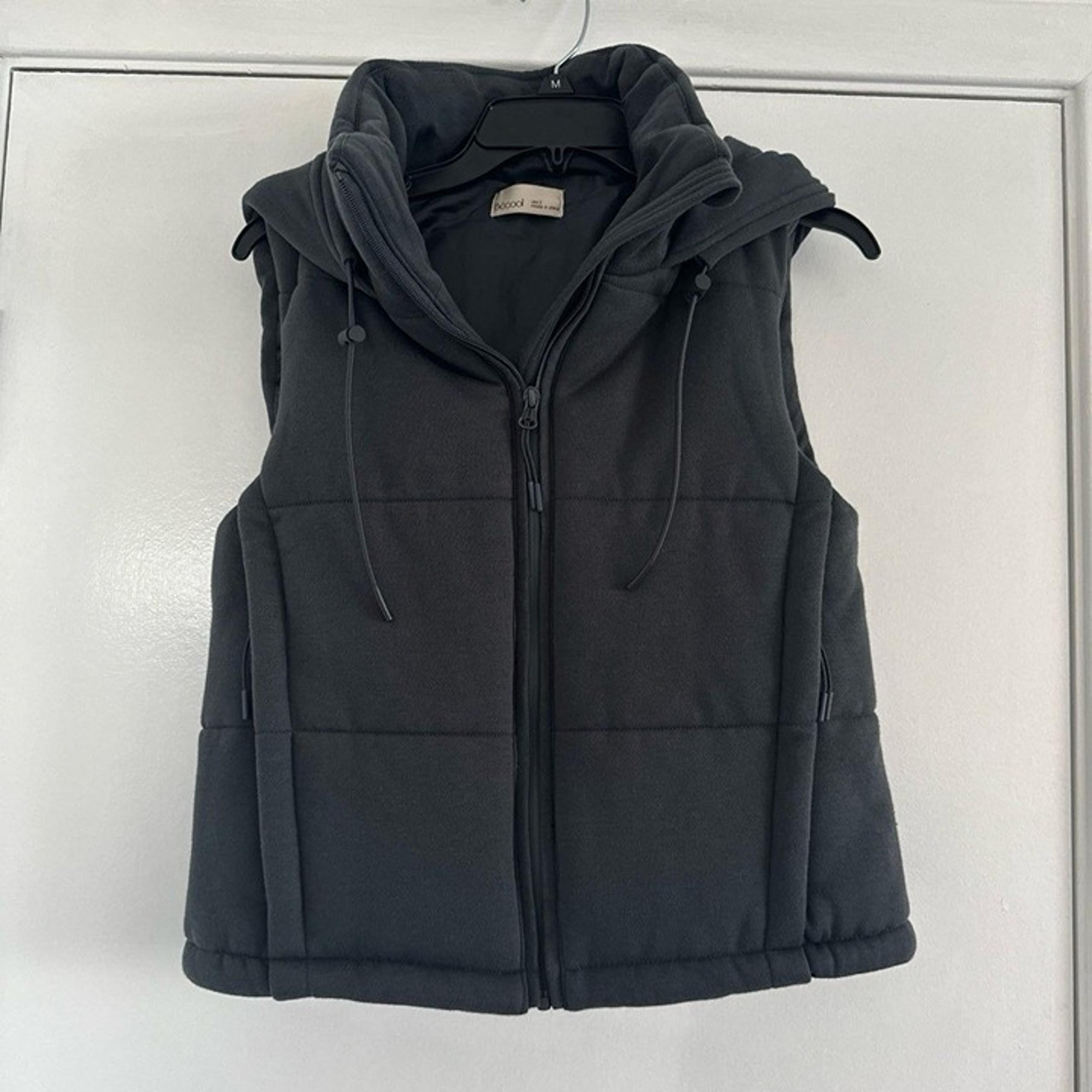 Meredith Hooded Vest - Slate, Small