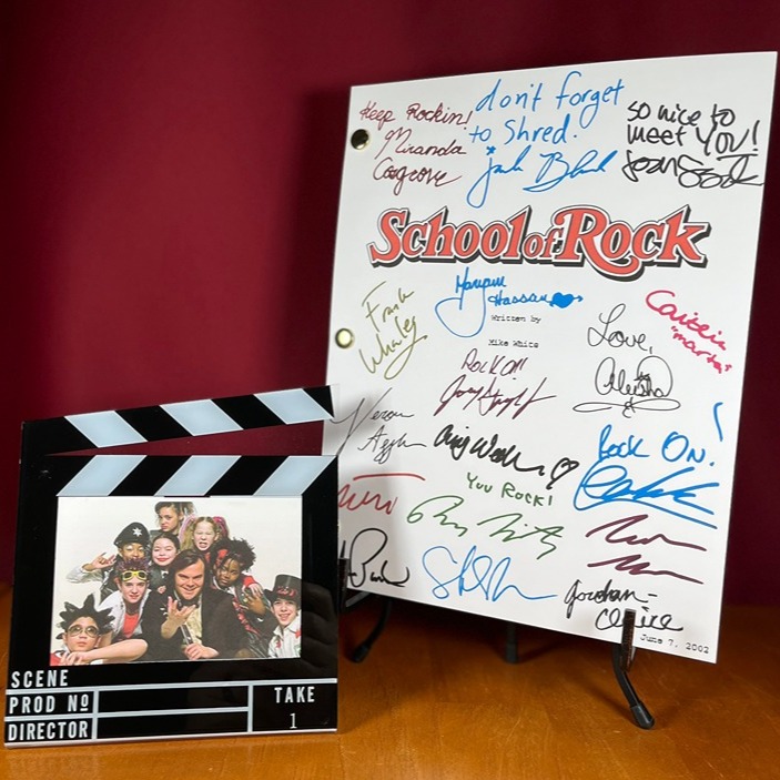 School of Rock Script Signed- Autograph Reprints- Jack Black