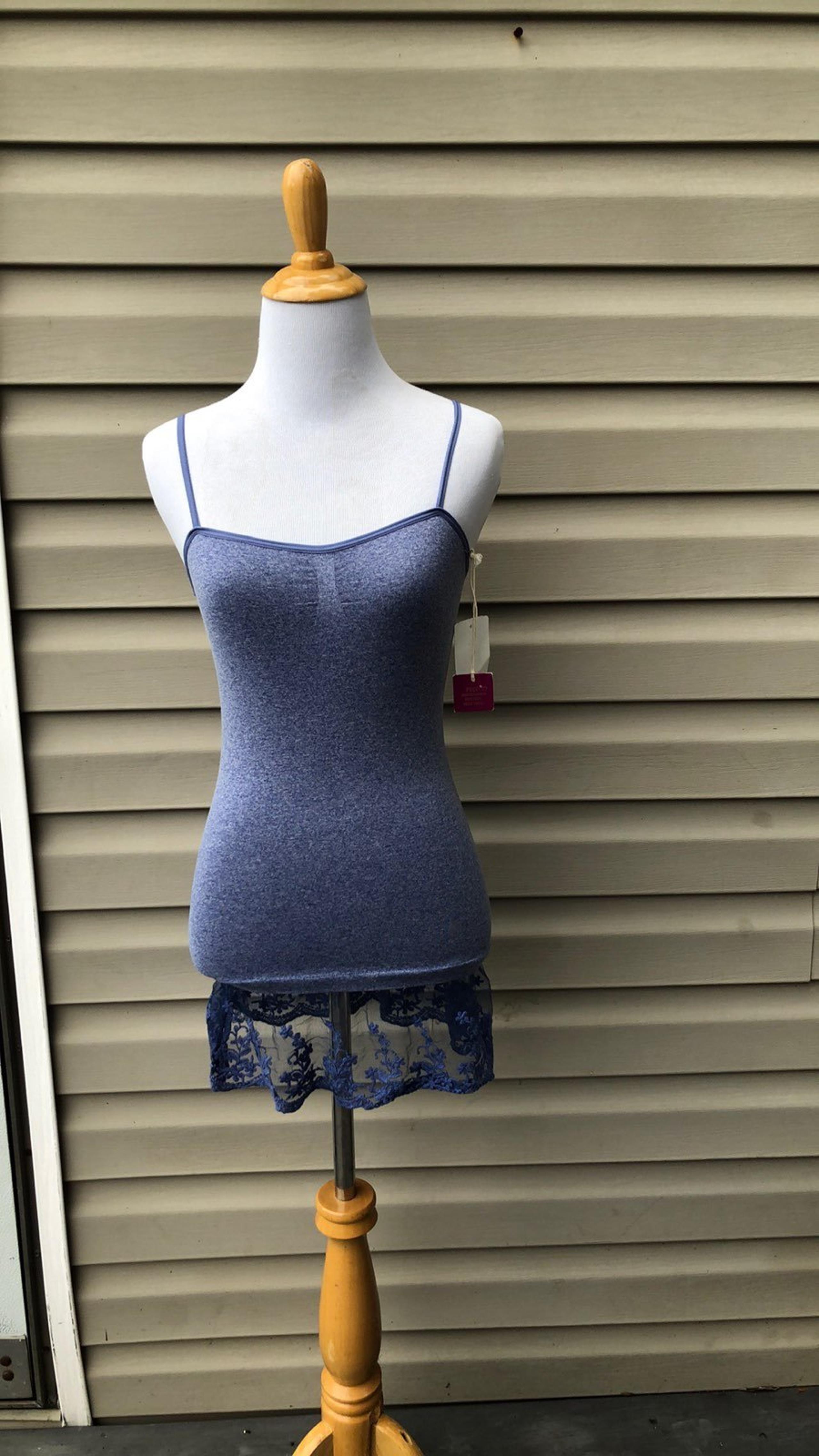 NWT Poof Women’s Denim Blue Tank Top