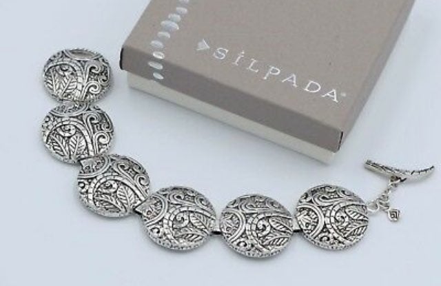 Silpada Sterling Ancient Scroll Bracelet